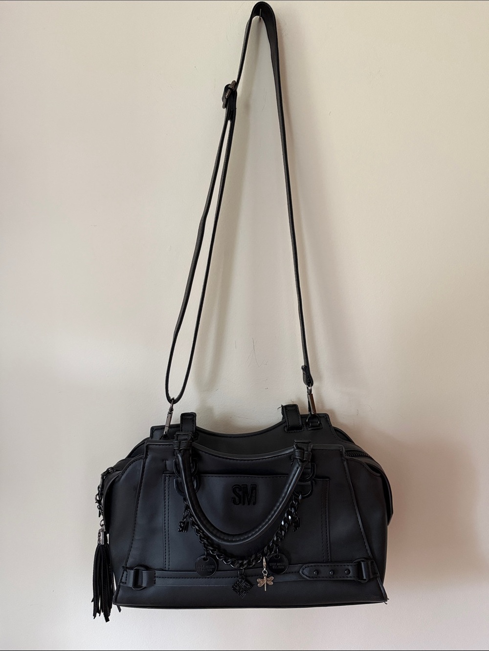 Steve Madden Bcharmy Black Satchel - Picture 5 of 8
